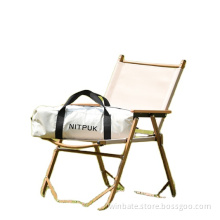 Custom OEM ODM Outdoor Wooden Camping Folding Chair
